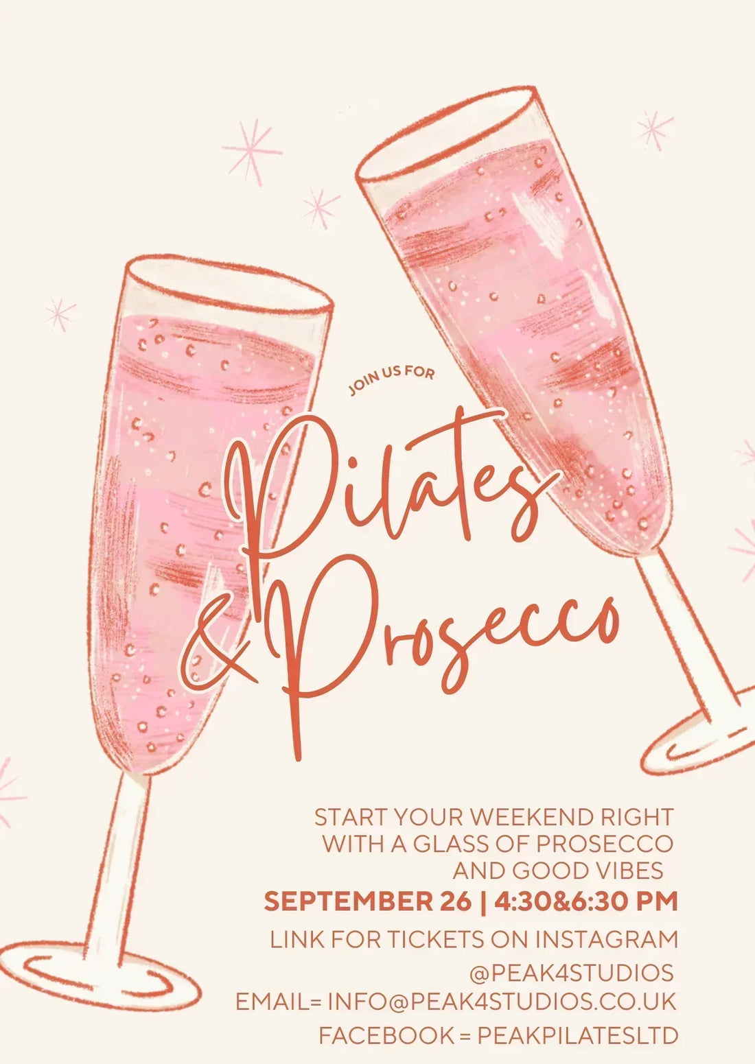 Pilates and prosecco